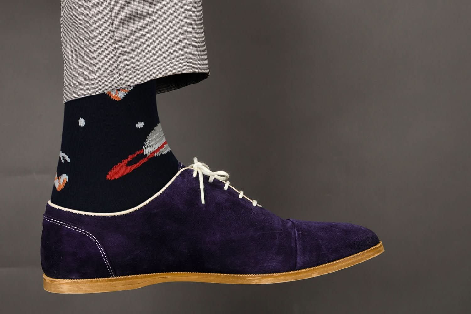Sick Socks – Space / Astronaut – Off the Wall Casual Dress Socks - Wear and Wander