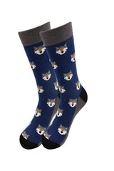 Sick Socks – Wolf Head – Exotic Animals Casual Dress Socks - Wear and Wander