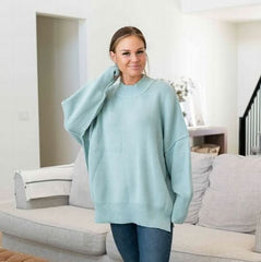 Side Slit Oversized Sweater - Wear and Wander