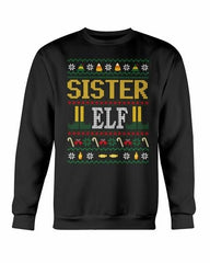 Sister Elf Christmas Sweatshirt - Wear and Wander