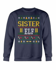 Sister Elf Christmas Sweatshirt - Wear and Wander