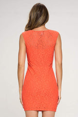 Sleeveless Lace Bodycon Dress - Wear and Wander