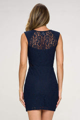 Sleeveless Lace Bodycon Dress - Wear and Wander