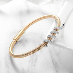 Snake Coiled Bangle Bracelet - Wear and Wander