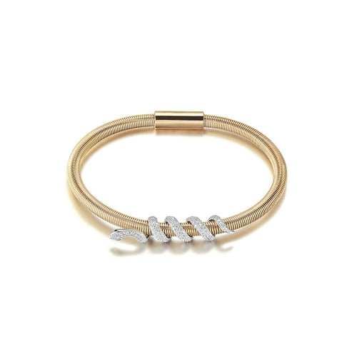 Snake Coiled Bangle Bracelet - Wear and Wander