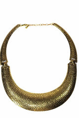 Snake Skin Design Choker Necklace Set - Wear and Wander