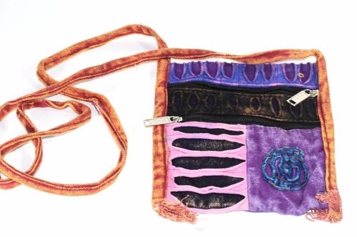 Spiral Cross Body Patchwork Passport Bag - Wear and Wander