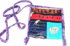 Spiral Cross Body Patchwork Passport Bag - Wear and Wander