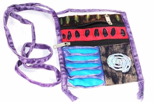 Spiral Cross Body Patchwork Passport Bag - Wear and Wander