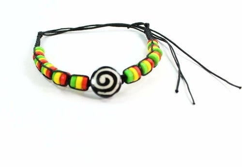 Spiral & Rasta Vibes Friendship Bracelet - Wear and Wander