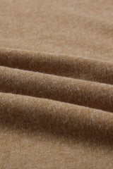 Spliced Sleeve Khaki Hoodie with Pocket - Wear and Wander