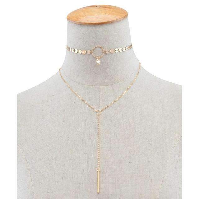 Star Choker Lariat Necklace - Wear and Wander