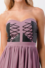 Strapless Lace - Up High - Low Dress - Wear and Wander