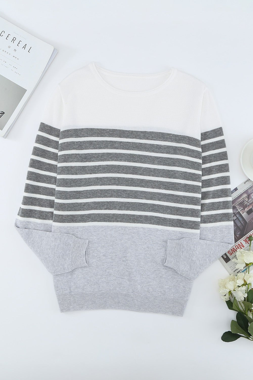 Striped Colorblock Sweater - Wear and Wander