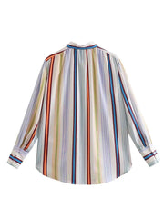 Striped Lantern Sleeve Shirt - Wear n Wander
