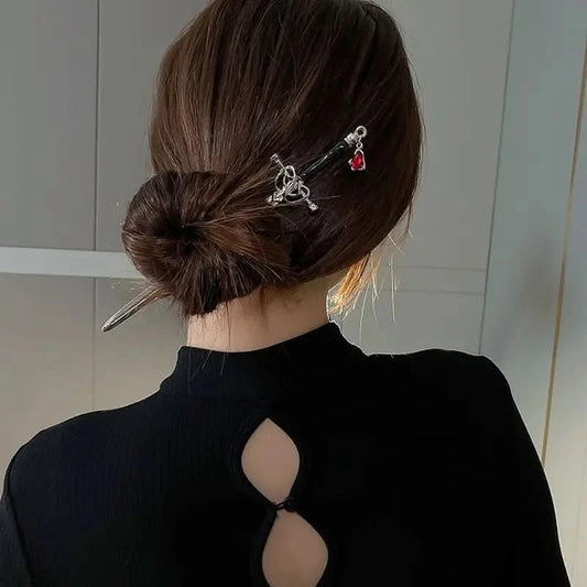 Sword Hairpin Headdress For Women Girls Chinese Style Vintage Hair Accessories Jewelry - Wear and Wander