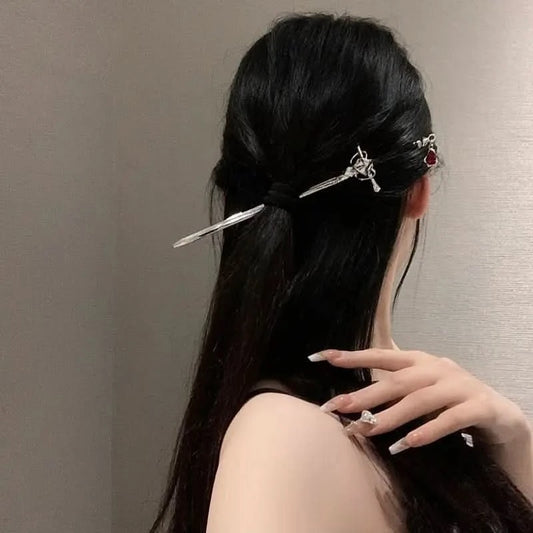 Sword Hairpin Headdress For Women Girls Chinese Style Vintage Hair Accessories Jewelry - Wear and Wander