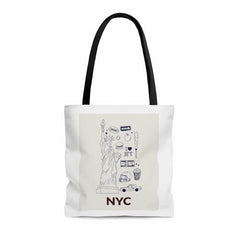 Symbols of NYC Everyday Tote Bag Medium - Wear n Wander