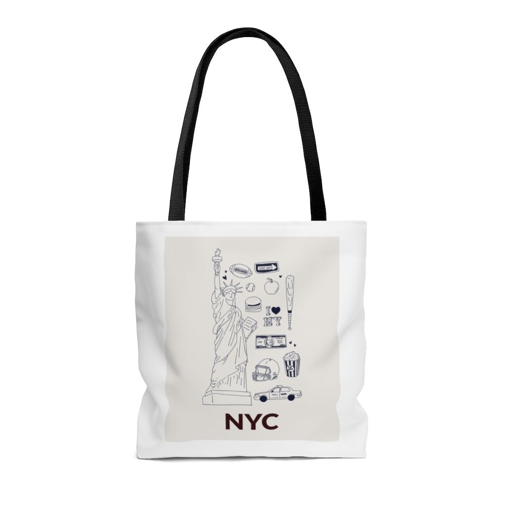 Symbols of NYC Everyday Tote Bag Medium - Wear n Wander
