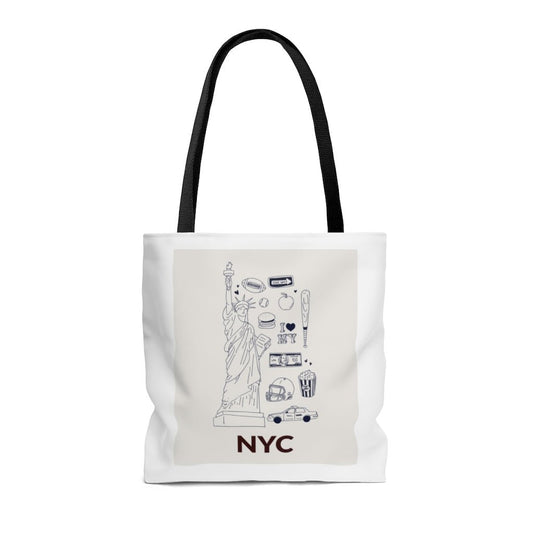 Symbols of NYC Everyday Tote Bag Medium - Wear n Wander