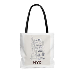 Symbols of NYC Everyday Tote Bag Medium - Wear n Wander