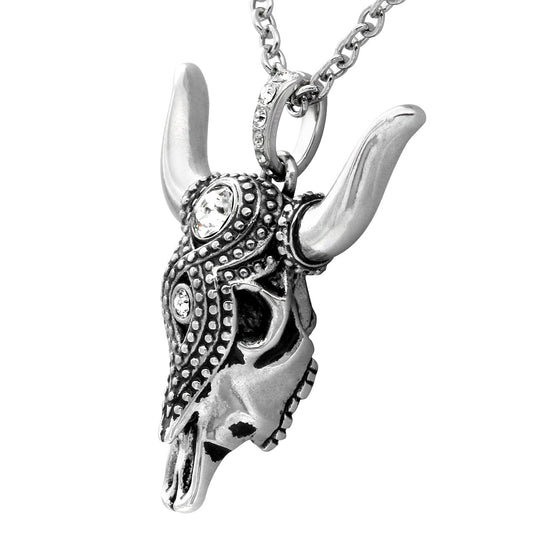 Taurus Bull Skull Necklace - Wear and Wander