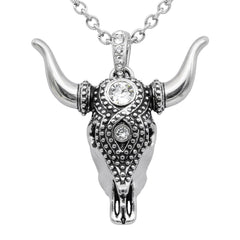 Taurus Bull Skull Necklace - Wear and Wander