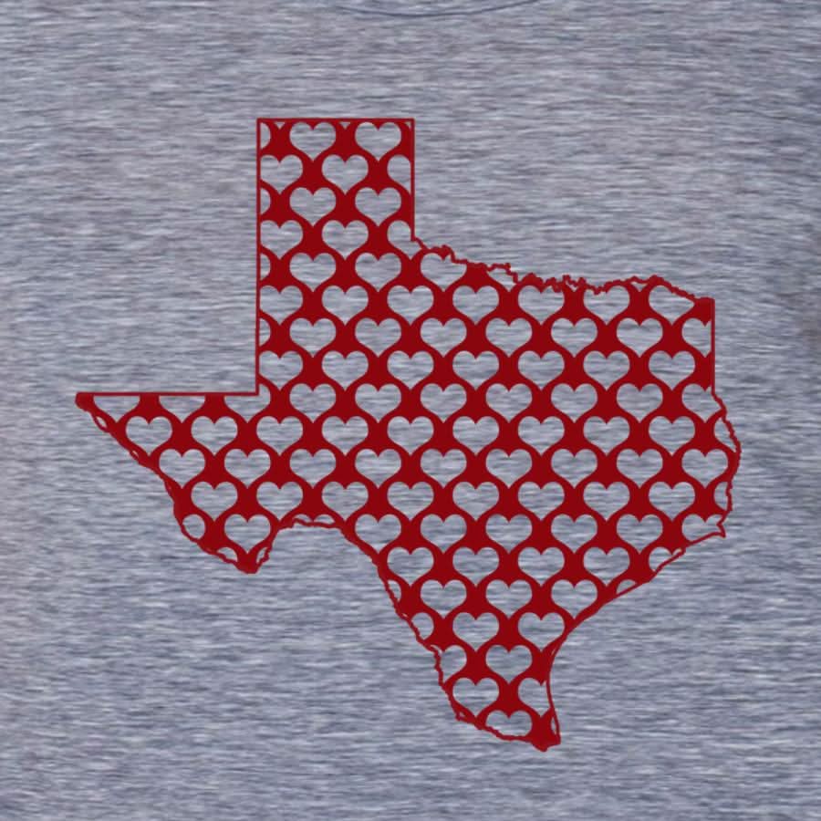 Texas hearts - women's - Wear and Wander