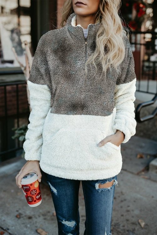 Tie - dye Oversize Fluffy Fleece Pullover Sweatshirt - Wear and Wander