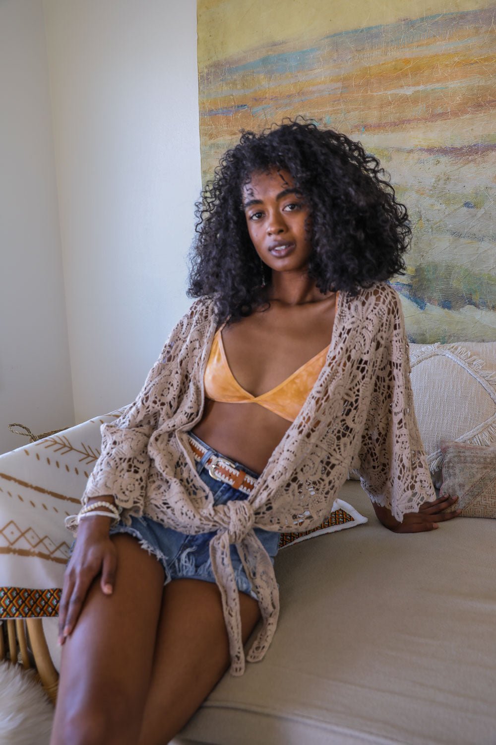 Tie - Dye Triangle Style Bralette - Wear and Wander