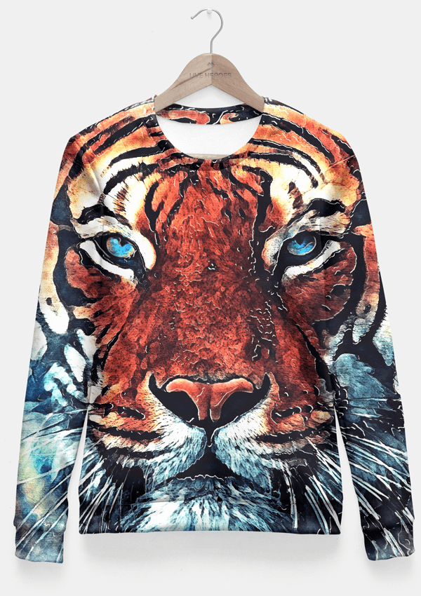 Tiger Fitted Waist Sweater Women - Wear and Wander