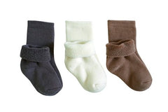 tittimitti® 75% Merino Wool Baby Toddler Terry Socks 3 - Pack - Wear and Wander