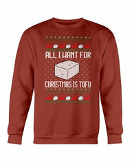 Tofu for Santa Christmas Sweatshirt - Wear and Wander