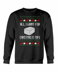 Tofu for Santa Christmas Sweatshirt - Wear and Wander