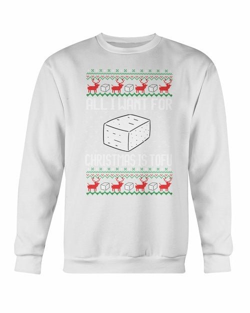 Tofu for Santa Christmas Sweatshirt - Wear and Wander