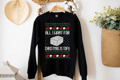 Tofu for Santa Christmas Sweatshirt - Wear and Wander