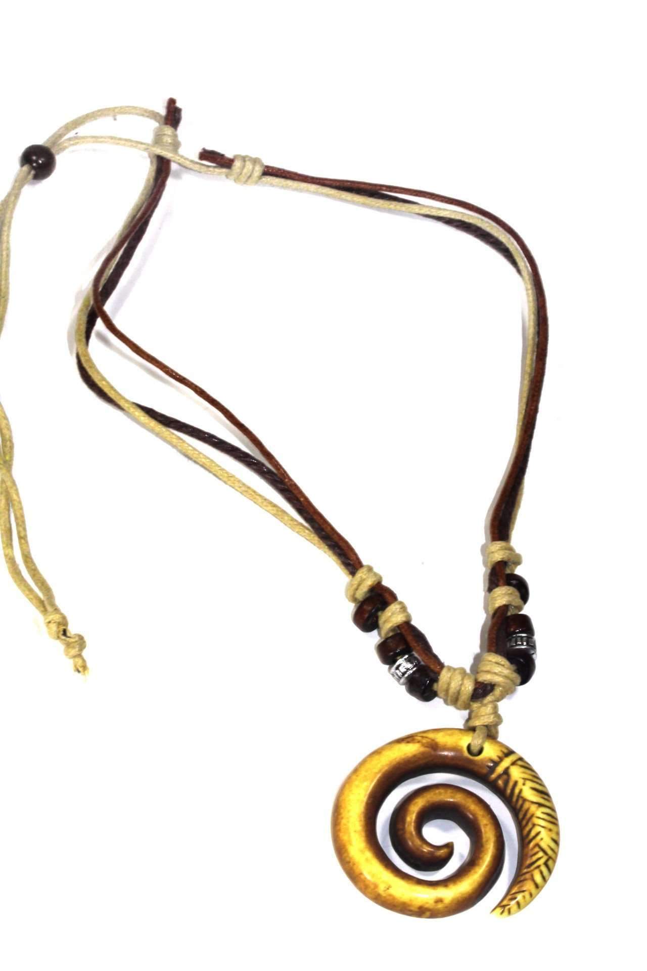 Tribal Spiral Boho Style Necklace - Wear and Wander