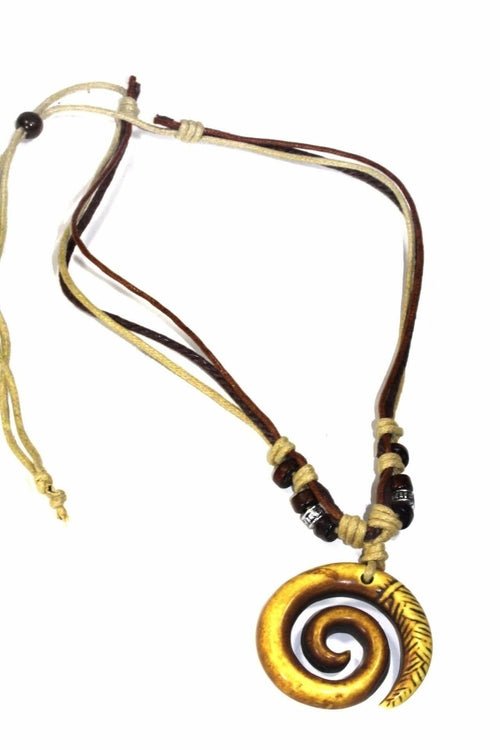 Tribal Spiral Boho Style Necklace - Wear and Wander