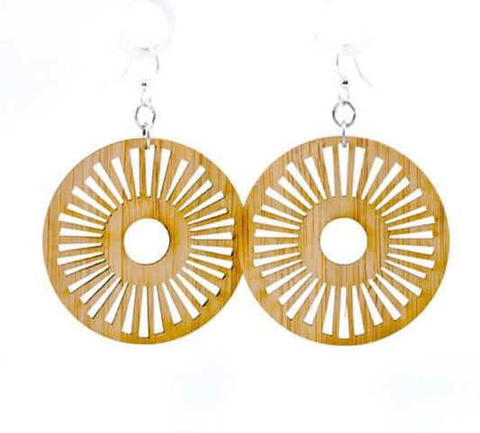 Tribal Sun Bamboo Earrings 983 - Wear and Wander
