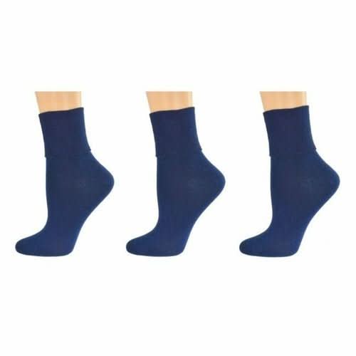 Turn Cuff Organic Cotton Seamless Toe 3 pair Pack | No Toe Seam Socks - Wear and Wander