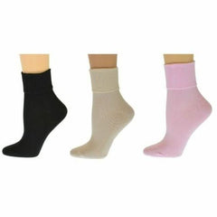 Turn Cuff Organic Cotton Seamless Toe 3 pair Pack | No Toe Seam Socks - Wear and Wander