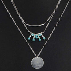 Turquoise Multilayer Necklace - Wear and Wander