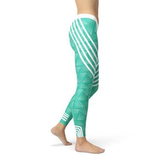 Turquoise Sports Leggings - Wear and Wander