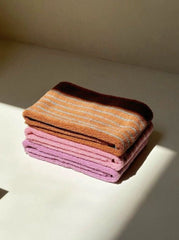 Ultra Soft Absorbent Retro Stripe Bath Towel - 100% Organic Cotton - Wear n Wander