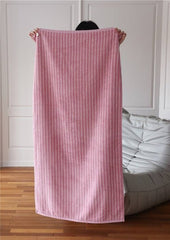 Ultra Soft Absorbent Retro Stripe Bath Towel - 100% Organic Cotton - Wear n Wander