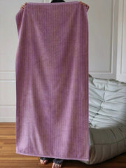 Ultra Soft Absorbent Retro Stripe Bath Towel - 100% Organic Cotton - Wear n Wander