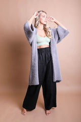 Ultra - Soft Luxe Mohair Knit Cardigan - Wear and Wander