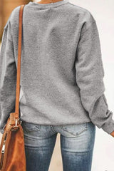 UNDERSTAND ME THAT WILL BE FUN Letters Print Gray Sweatshirt - Wear and Wander