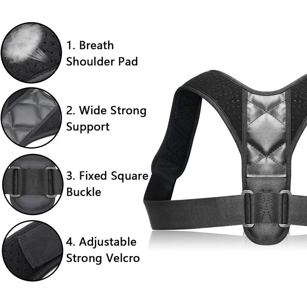 Unisex Adjustable Back Posture Corrector - Wear and Wander