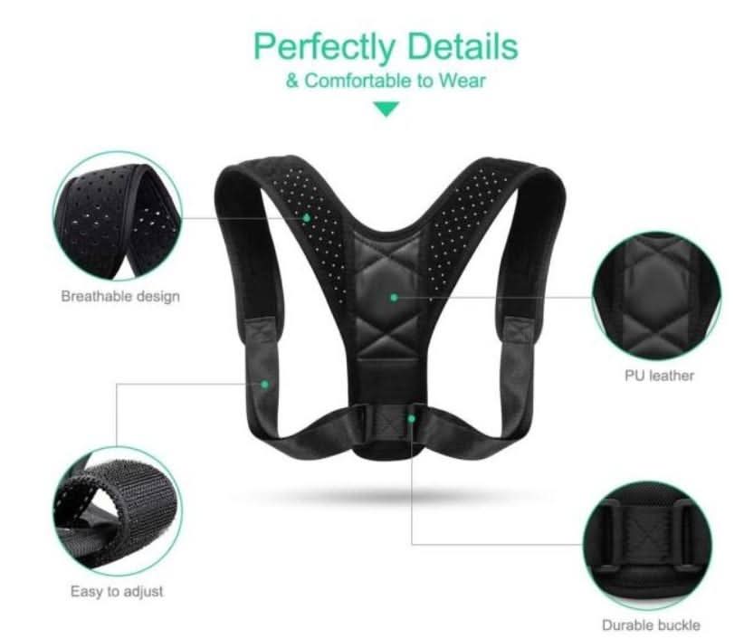 Unisex Adjustable Back Posture Corrector - Wear and Wander